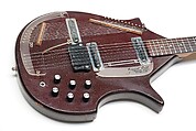 Coral Sitar, Model 3S19, Danelectro Company, Mahogany, rosewood, plastic, metal